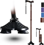 Kingpavonini Walking Cane For Women Stability, Free Standing Walnut New. Price: $40.86.