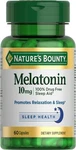 Melatonin Sleep Aid 10 Mg 60 Count Green Dietary Supplement Nature Bounty New. Price: $20.00.