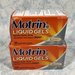 Motrin Ib Liquid Gels Pain Reliever/ Fever Reducer 200 Capsules Exp 11/26 New. Price: $27.99.