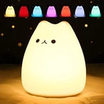 Zklili Cute Cat Lamp, Night Light For Girls Bedroom, 9*8.9*10.2CM, New. Price: $14.76.