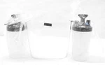 Lot Of 2 Salter Labs Bubble Humidifier Bottles Container Brown Lid 7100-0 Open. Price: $15.99.