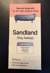 Sandland Stay Asleep Melatonin Natural Aid 30 Pills Exp 10-25 Read New. Price: $15.00.
