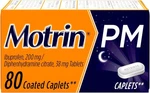 Motrin Pm Caplets, 200 Mg Ibuprofen & 38 Sleep Aid, 80 Ct. New. Price: $29.97.