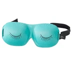 Bucky Ultralight Comfortable Contoured Travel And Sleep Mask, Aqua Eyelash, New. Price: $20.29.