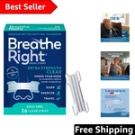 26 Count Extra Strength Clear Nasal Strips - Instant Snoring & Congestion Relief New. Price: $18.04.