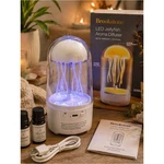 Brookstone Led Jellyfish Aroma Diffuser W Oils Usb Ambient Light Open. Price: $28.00.