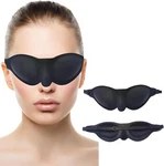 Moisture Chamber Glasses For Dry Eyes Soft Silicone Sleep Goggles Reusable Black New. Price: $23.99.