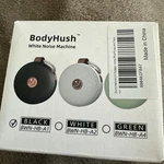 Bodyhush Black Noise Machine White Color Sleep Aid Sound Generator BWN-HB-A2. Price: $12.99.