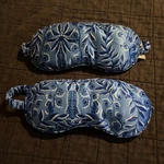 Lilly Pulitzer Blue Floral Paisley Satin Sleep Mask Set Of 2 Travel Eye Pre-owned. Price: $16.00.