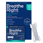 Breathe Right Extra Strength Nasal Strips Clear Sensitive Skin 72 Count New. Price: $36.99.