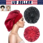 Women Satin Bonnet Night Sleep Cap Hair Hat Silk Head Cover Wide Elastic New Lot. Price: $5.16.