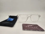 Feisedy Blue Blocking Glasses Clear Square Computer Lightweight, Oversized New. Price: $11.89.