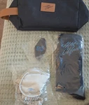The Eagles Hotel California Memorabilia Set Bag Sleep Mask Socks Keychain. Price: $27.46.