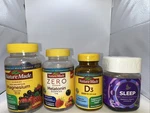 4PACK Natures Made Magnesium, Melatonin, D3,OLLY Sleep. Exp 5/31/26+++ New. Price: $33.99.