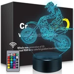 Dirt Bike Gift 3D Night Light, 16 Colors Changes Remote Control Motorcycle La... New. Price: $21.19.