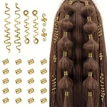 Tebiekoy 26PCS Hair Accessories For Women Loc Jewelry Braids Gold New. Price: $20.49.