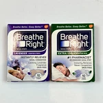 2X Breathe Right Lavender Nasal Strips & Extra Clear Sensitive Skin 10 Pc Each New. Price: $10.00.