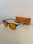 Thl Sleep Blue Light Blocking Glasses Orange Lens Round Tortoise Frame Gaming Tv New. Price: $60.00.