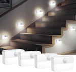 Amir 4 Pack Mini Motion Sensor Stair Light For Indoor, Battery-powered White New. Price: $21.99.