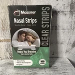 Massner Nasal Strips Clear 100 Pack For Congestion And Snoring Relief New. Price: $10.99.