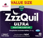 Zzzquil Ultra Nighttime Sleep-aid Tablets, Doxylamine Succinate 25 Mg, 48 Count New. Price: $34.91.