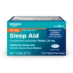 Amazon Basic Care Nighttime Sleep Aid Tablets For 96 Count (pack Of 1), White New. Price: $10.90.