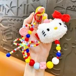 Sanrio Hello Kitty Stuff Charm Colorful Beaded Bow Phone Strap Wristlet New. Price: $12.99.