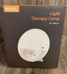 Ricial Wake Up Light Therapy Lamp Dual Alarm Snooze Natural Sounds White Noise Open. Price: $34.99.
