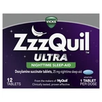 Vicks Zzzquil Ultra Doxylamine Succinate 25 Mg Nighttime Sleep-aid Tablets 12 Ea New. Price: $15.83.