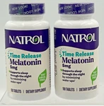 Lot Of Natrol Melatonin 5 Mg Time Release 100 Tablets Sleep Aid Exp 06/28 New. Price: $12.99.