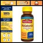 10MG Melatonin Sleep Aid Tablets Drug-free, Maximum Strength, 70 Count New. Price: $22.99.