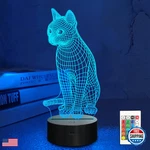 Lampeez 3D Cat Night Light Kitten Illusion For Kids 16 Colors New. Price: $25.61.