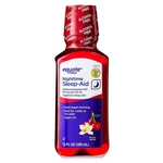 Equate Nighttime Sleep Aid Liquid 50MG, Cherry Vanilla, Alcohol-free, 12 Fl Oz New. Price: $9.50.