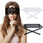 Freshme Blindfolds Sleeping Mask Lace - 1 Count (pack Of 2), Black+white New. Price: $13.99.