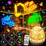 Pikoy Excavator Toys Night Light Projector 15 Sounds & 6 Films Kids Construct... New. Price: $54.40.