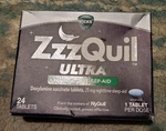 Vicks Zzzquil Ultra Nighttime Sleep-aid (24 Tabs) Exp: 5/28 New. Price: $17.50.