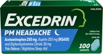 Excedrin Pm Sleep Aid With Relief Caplets For Nighttime Headaches And New. Price: $19.93.