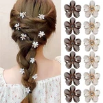 Faelbaty 12 Pcs Mini Flower Hair Clips For Girls & Women, Glitter Rhine... New. Price: $14.14.