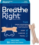 Breathe Right 30CT Tan Large Nasal Strips New. Price: $18.99.