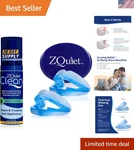 Zquiet, Anti-snoring Mouthpiece (blue) + Cleaner (1.5OZ Bottle), Starter Pack... New. Price: $97.99.