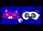 Set Of 2 Character U-style Plush,padded,reversible Sleep Masks,cat & Panda New. Price: $16.99.