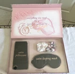 Nicole Miller Floral Bliss Sleep Essentials Satin Pillowcase Mask Scrunchies Nib New. Price: $12.00.
