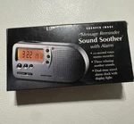 Sharper Image Message Reminder Travel Sound Soother Alarm 7147 New Open. Price: $35.00.