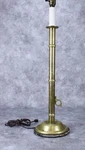Antique Brass Candlestick Holder Unique Adjustable Push-up Device Electric Used. Price: $40.00.
