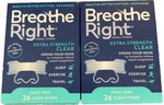 52 Breathe Right Nasal Strips, Extra Strength Clear (2 26 Ct Boxes) Exp 2028 New. Price: $21.29.