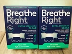 Breathe Right Clear Nasal Strips Extra 44 (2PK Bundle) New. Price: $25.18.