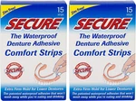 Denture Adhesive Strips - Zinc Free Waterproof Comfortable Cushion Fit New. Price: $23.05.