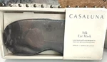 Casaluna Solid Silk Eye Mask Dark Gray Adjustable, Hand Washable, Polyester Fill New. Price: $14.99.