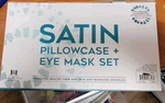 Blue Lagoon Satin Standard Pillowcase Eye Mask Set New. Price: $10.00.