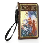 Comeco Romeo And Juliet Book Brown Clutch Vinyl Bag Purse New Stock. Price: $39.99.